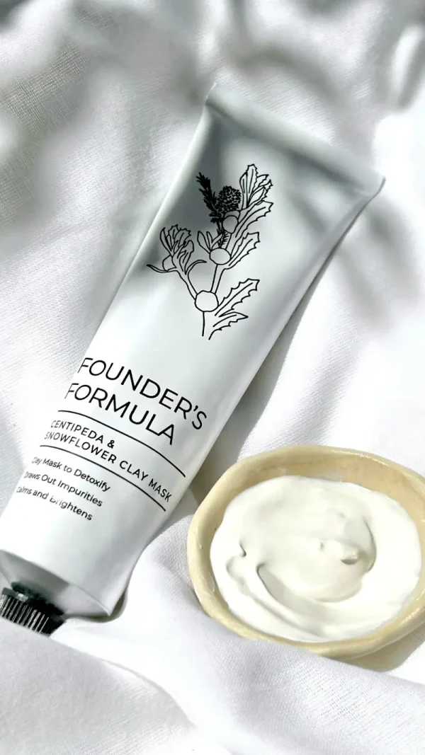 Founder's Formula- Centipeda and Snowflower Australian Clay Mask - With Muslin Cleansing Cloth